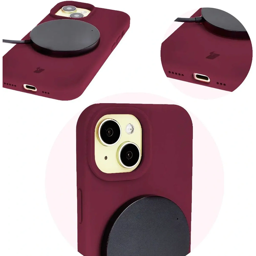Hurtownia GSM - Etui silikonowe Bizon Soft Case do Apple iPhone 15 ciemnofioletowe - BIZ4958 - {ean13} - Hurt