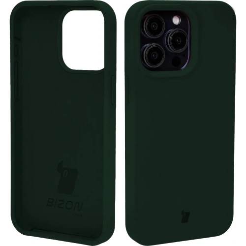 Etui silikonowe Bizon Soft Case do Apple iPhone 15 Pro Max ciemnozielone