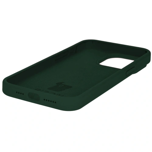 Etui silikonowe Bizon Soft Case do Apple iPhone 15 Pro Max ciemnozielone