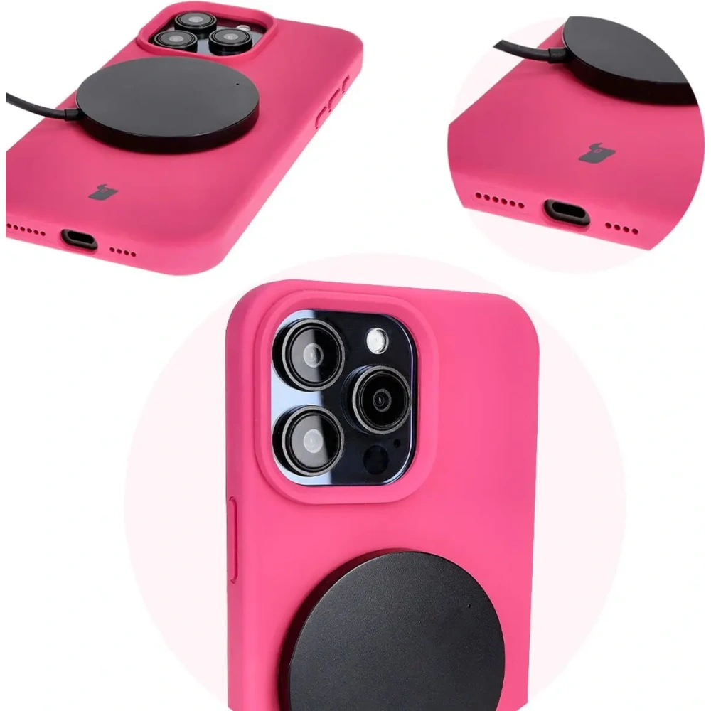 Hurtownia GSM - Bizon Soft Case Apple iPhone 15 Pro Max fuchsia - BIZ4963 - {ean13} - Hurt