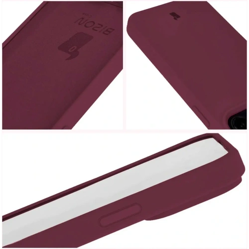 Etui silikonowe Bizon Soft Case do Apple iPhone 15 Pro Max ciemnofioletowe