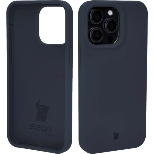 Etui silikonowe Bizon Soft Case do Apple iPhone 15 Pro Max ciemnoniebieskie