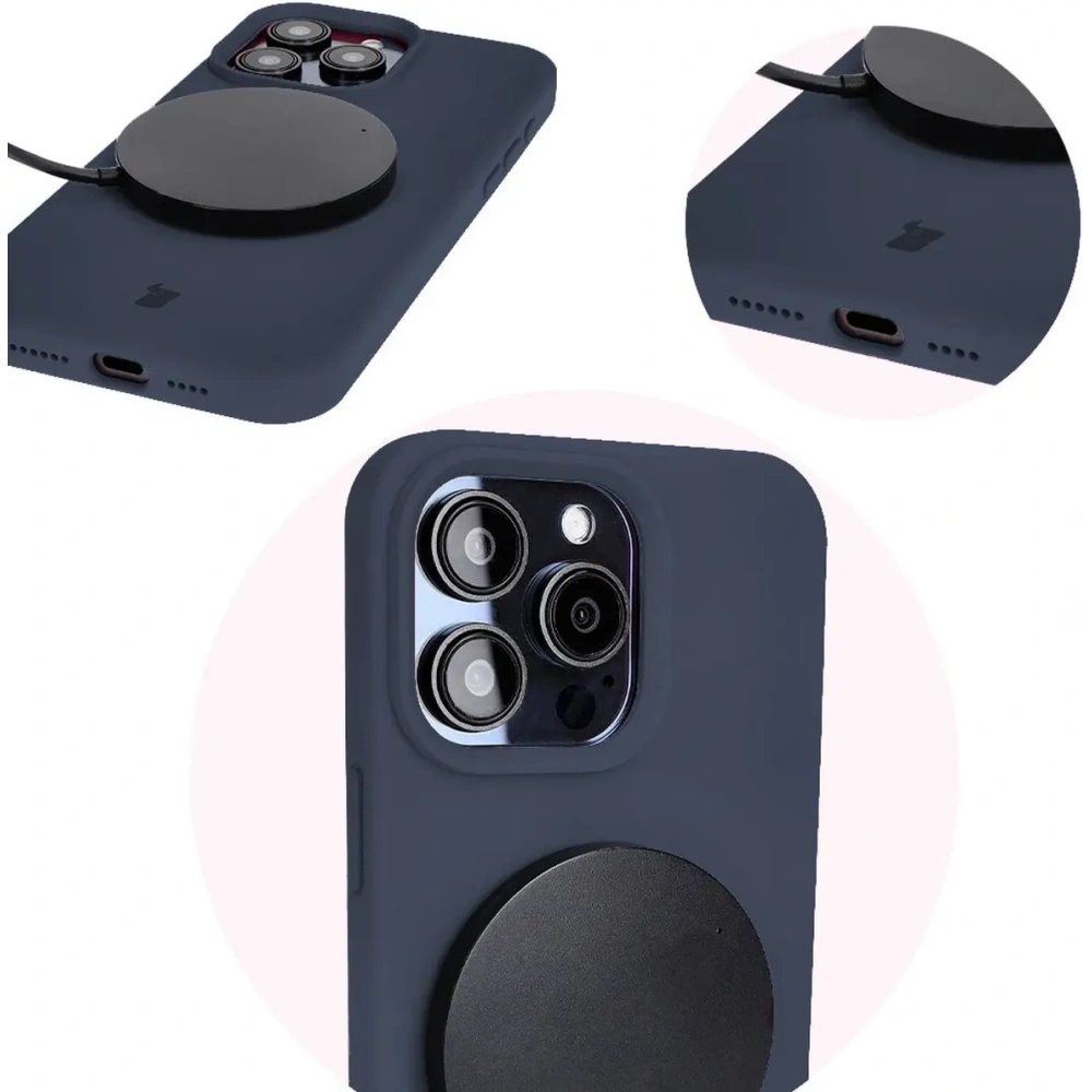 Hurtownia GSM - Bizon Soft Case Apple iPhone 15 Pro Max albastru închis - BIZ4965 - {ean13} - Hurt