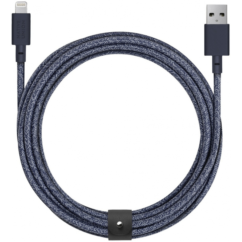 Native Union Distributor - 4895200430612 - NTU019IND - Native Union Belt Cable Lightning 3m (indigo) - B2B homescreen