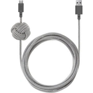 Hurtownia GSM - Kabel Native Union Night Cable USB-C z węzłem 3m (zebra) - NTU022ZEB - {ean13} - Hurt