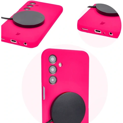 Etui silikonowe Bizon Soft Case do Samsung Galaxy A25 5G neonowo-różowe