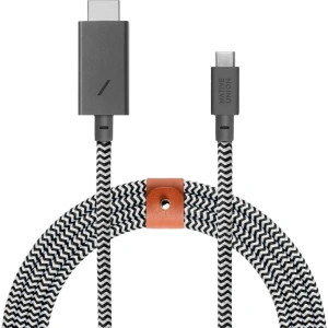 Hurtownia GSM - Kabel Native Union Belt USB-C do HDMI ze skórzanym zapięciem 3m (zebra) - NTU024ZEB - {ean13} - Hurt