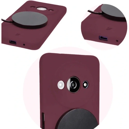 Etui silikonowe Bizon Soft Case do Xiaomi Redmi A3 4G ciemnofioletowe