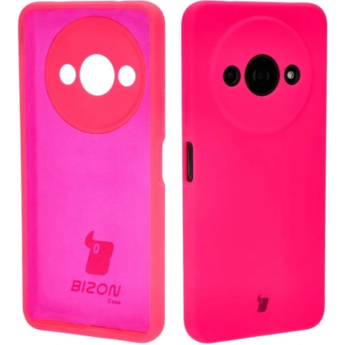 Etui silikonowe Bizon Soft Case do Xiaomi Redmi A3 4G neonowo-różowe