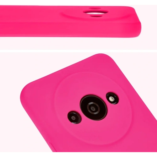 Etui silikonowe Bizon Soft Case do Xiaomi Redmi A3 4G neonowo-różowe