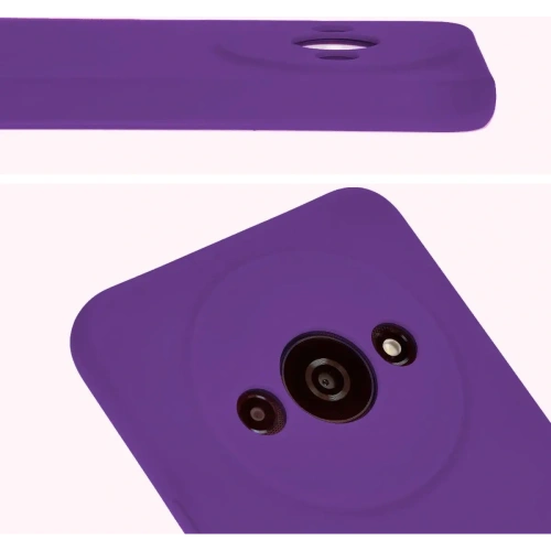 Etui silikonowe Bizon Soft Case do Xiaomi Redmi A3 4G fioletowe