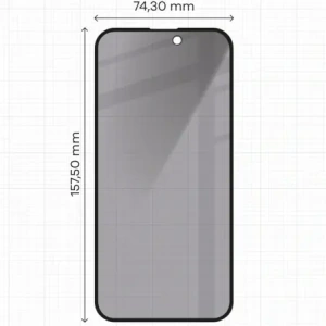 Hurtownia GSM - Bizon Glass Edge Shadow Apple iPhone 15 Plus nuanțat cu un cadru negru - BIZ4984 - {ean13} - Hurt