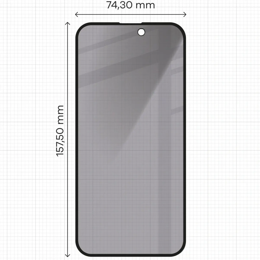 Hurtownia GSM - Bizon Glass Edge Shadow Apple iPhone 15 Plus nuanțat cu un cadru negru - BIZ4984 - {ean13} - Hurt