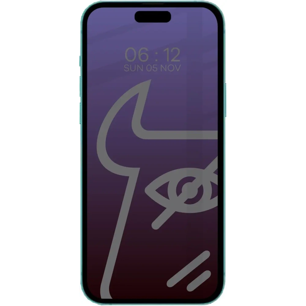 Wholesale Bizon Glass Edge Shadow Apple iPhone 15 Plus tinted with a black frame - BIZ4984 - {ean13} - Hurt