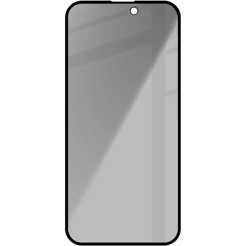 Hurtownia GSM - Prywatyzujące szkło hartowane Bizon Glass Edge Shadow do Apple iPhone 15 Plus przyciemniane z czarną ramką - BIZ4984 - {ean13} - Hurt