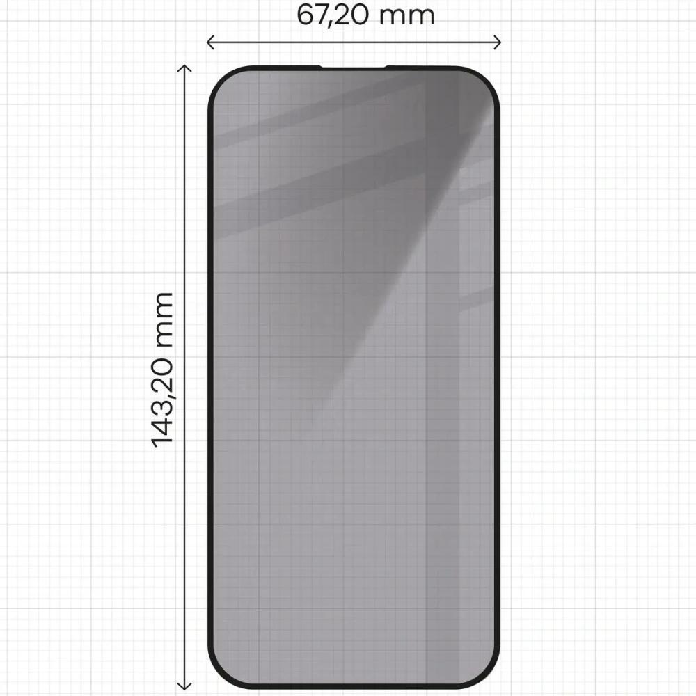Wholesale Bizon Glass Edge Shadow Apple iPhone 15 Pro tinted with a black frame - BIZ5556 - {ean13} - Hurt