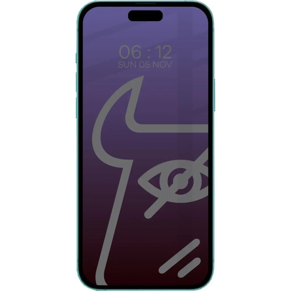 Wholesale Bizon Glass Edge Shadow Apple iPhone 15 Pro tinted with a black frame - BIZ5556 - {ean13} - Hurt