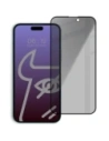 Prywatyzujące szkło hartowane Bizon Glass Edge Shadow do Apple iPhone 15 Pro Max przyciemniane z czarną ramką
