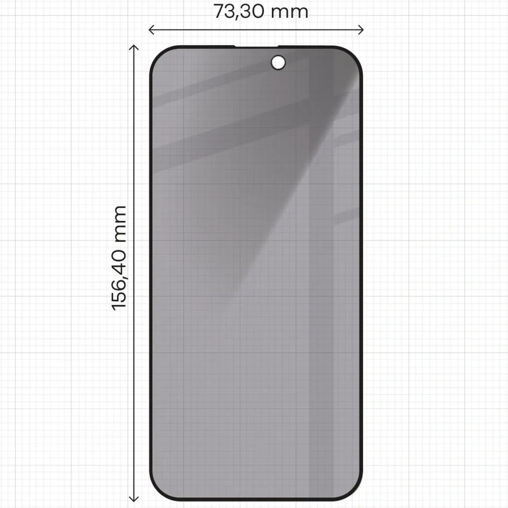 Hurtownia GSM - Prywatyzující tvrzené sklo Bizon Glass Edge Shadow pro Apple iPhone 15 Pro Max z černým rámečkem. - BIZ4986 - {ean13} - Hurt