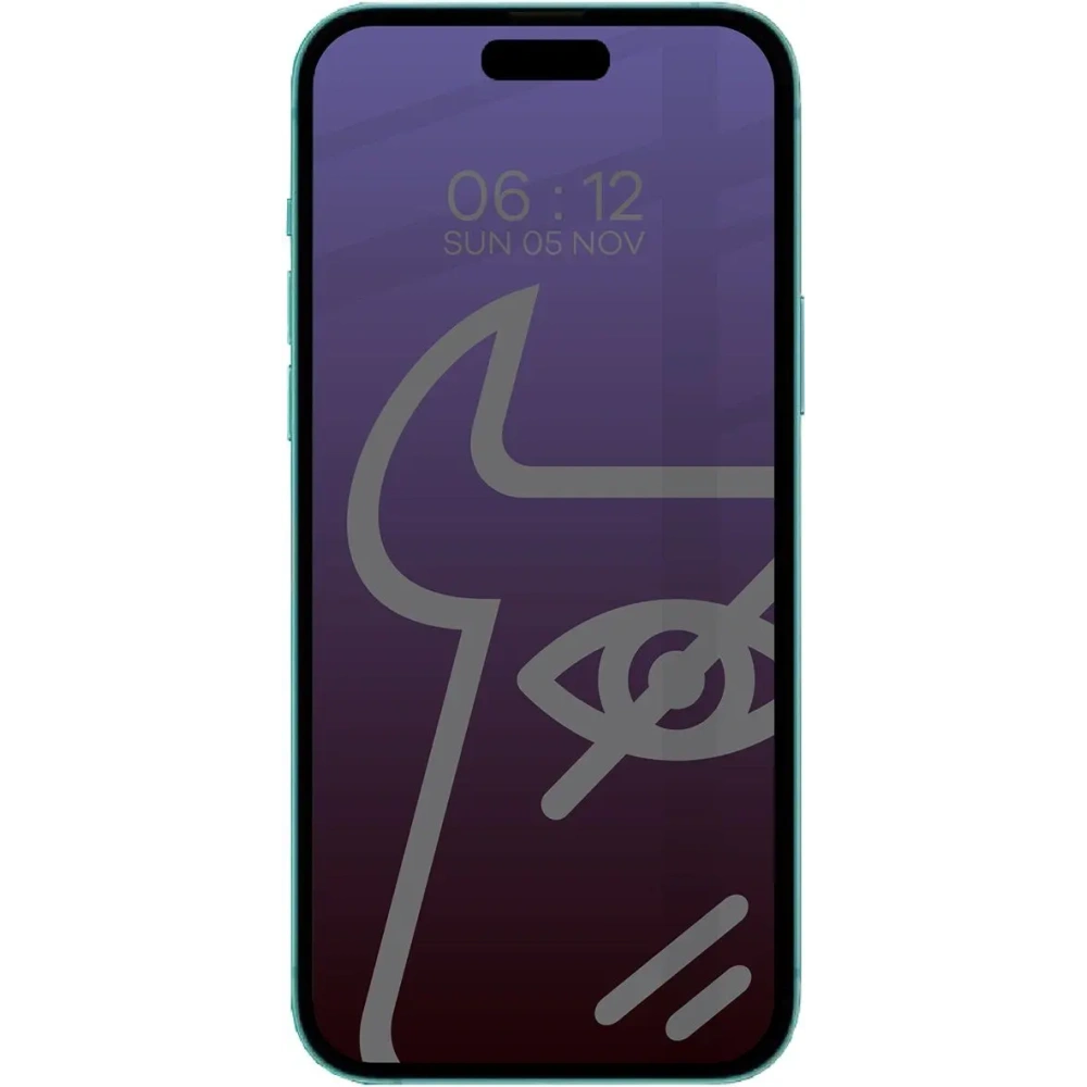 Hurtownia GSM - Prywatyzující tvrzené sklo Bizon Glass Edge Shadow pro Apple iPhone 15 Pro Max z černým rámečkem. - BIZ4986 - {ean13} - Hurt