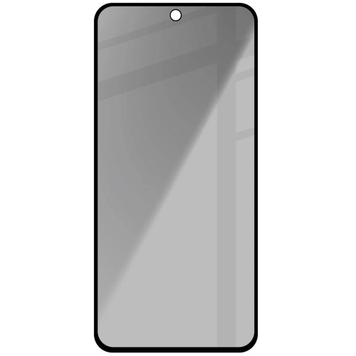 Prywatyzujące szkło hartowane Bizon Glass Edge Shadow do Samsung Galaxy A35 5G / A55 5G przyciemniane z czarną ramką