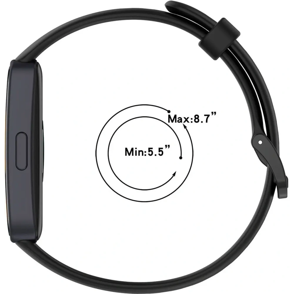 Wholesale Bizon Strap Watch Silicone Huawei Band 9 / Band 8 black - BIZ4990 - {ean13} - Hurt