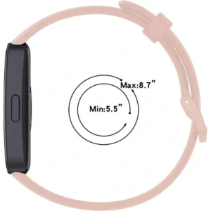 Hurtownia GSM - Ceas cu curea din silicon Bizon Huawei Band 9 / Band 8 roz - BIZ5563 - {ean13} - Hurt