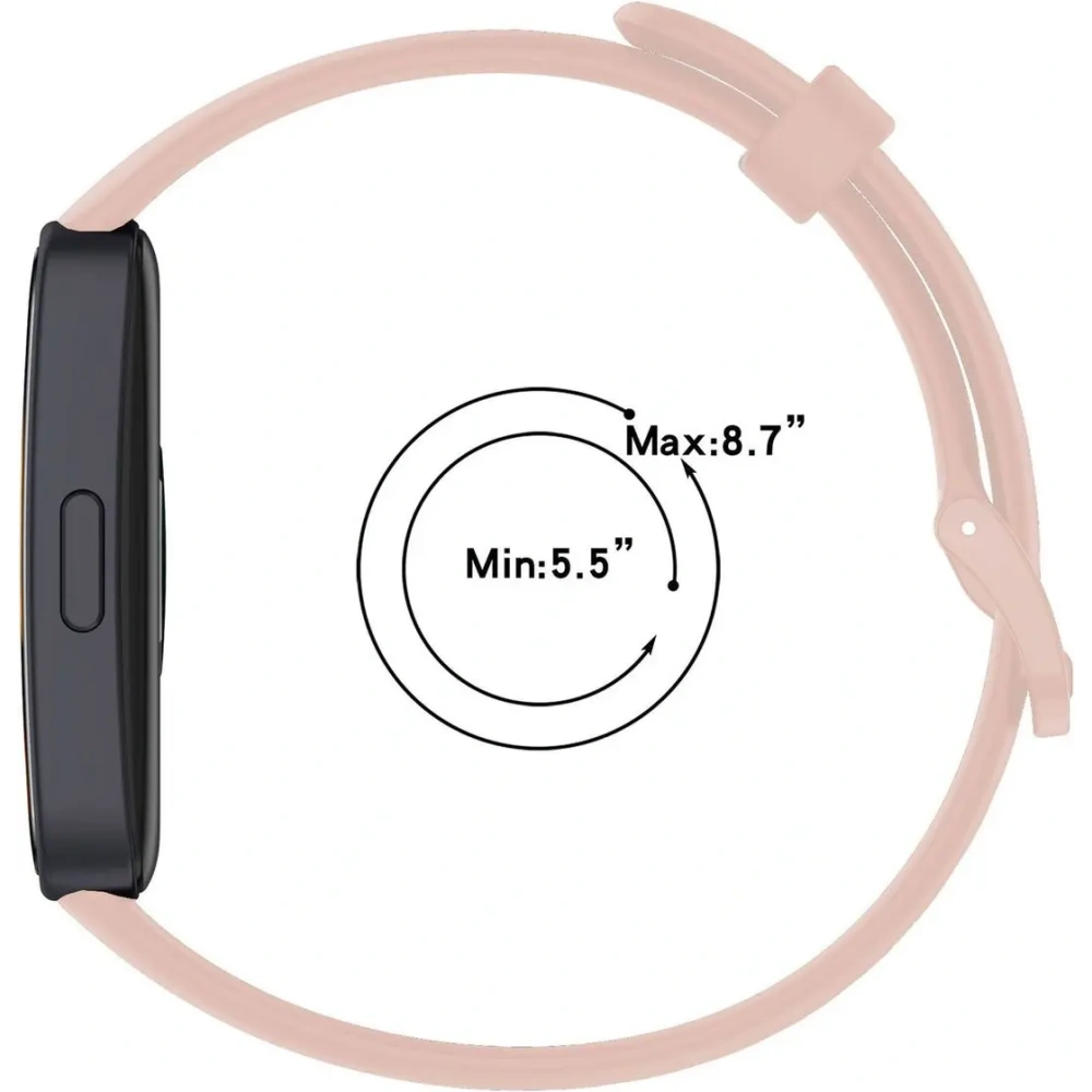 Wholesale Bizon Strap Watch Silicone Huawei Band 9 / Band 8 pink - BIZ5563 - {ean13} - Hurt