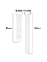 Wholesale Bizon Strap Watch Silicone Huawei Band 9 / Band 8 white - BIZ5564 - {ean13} - Hurt