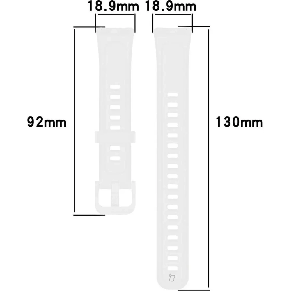 Wholesale Bizon Strap Watch Silicone Huawei Band 9 / Band 8 white - BIZ5564 - {ean13} - Hurt