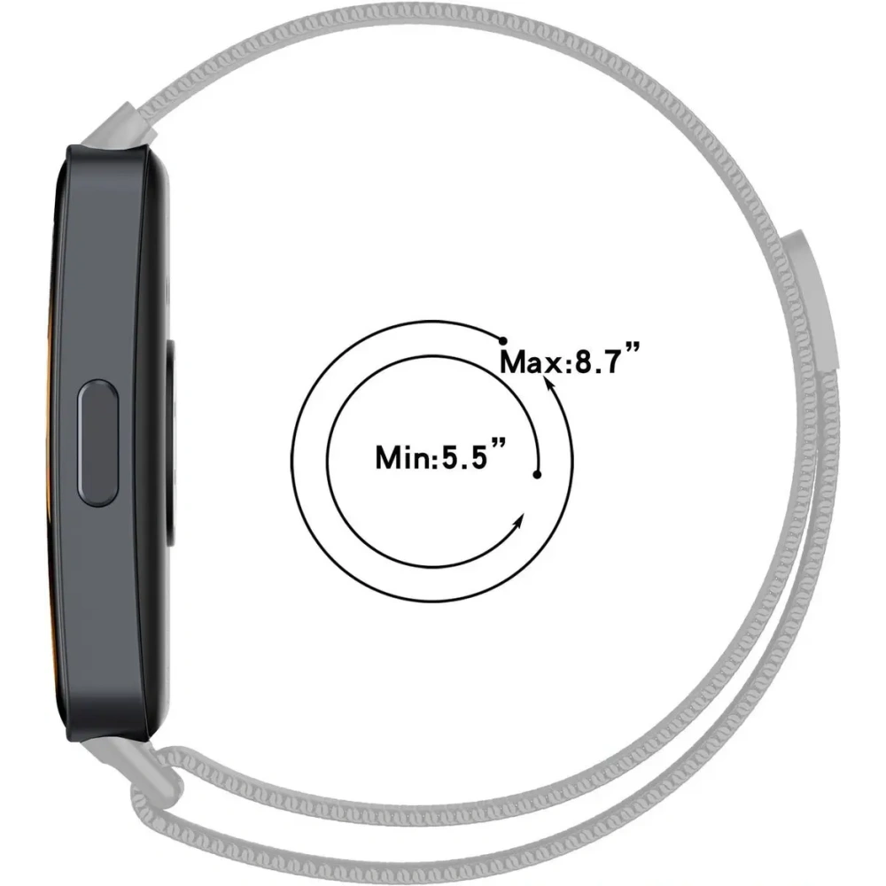 Wholesale Bizon Strap Watch Chain Huawei Band 9 / Band 8 silver - BIZ4994 - {ean13} - Hurt
