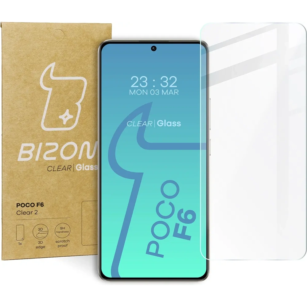 Hurtownia GSM - Bizon Glass Clear 2 Xiaomi Poco F6 - BIZ5001 - {ean13} - Hurt