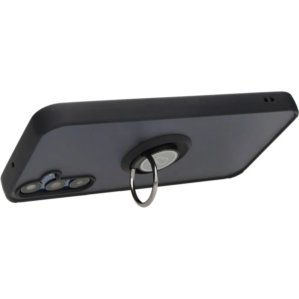Hurtownia GSM - Bizon Case Hybrid Ring Samsung Galaxy M15 5G fumuriu cu un cadru negru - BIZ5576 - {ean13} - Hurt