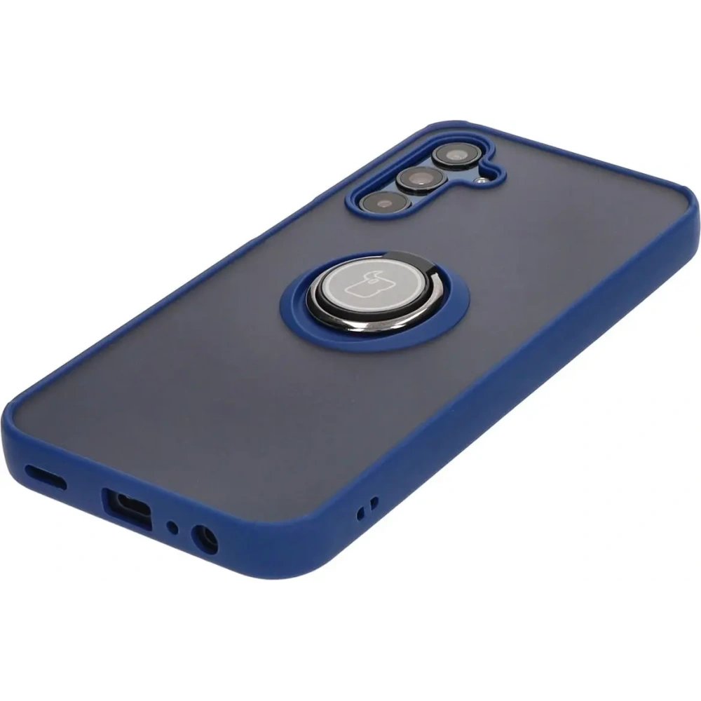 Hurtownia GSM - Bizon Case Hybrid Ring Samsung Galaxy M15 5G rauchig mit einem navyblauen Rahmen - BIZ5577 - {ean13} - Hurt
