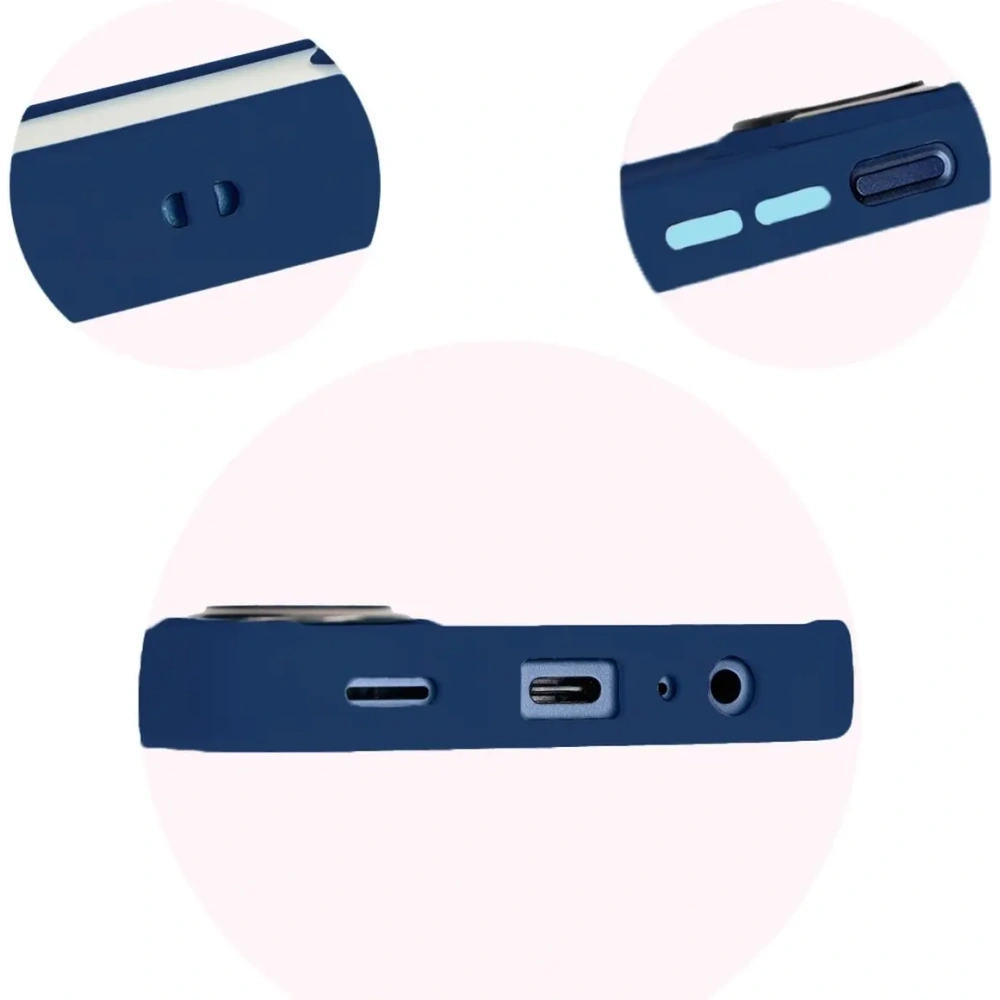 Hurtownia GSM - Bizon Case Hybrid Ring Samsung Galaxy M15 5G rauchig mit einem navyblauen Rahmen - BIZ5577 - {ean13} - Hurt