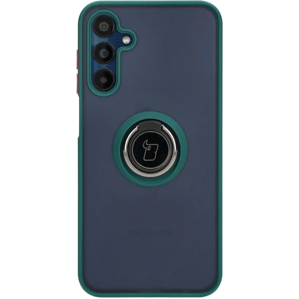 Hurtownia GSM - Bizon Case Hybrid Ring Samsung Galaxy M15 5G fumuriu cu un cadru verde închis - BIZ5578 - {ean13} - Hurt