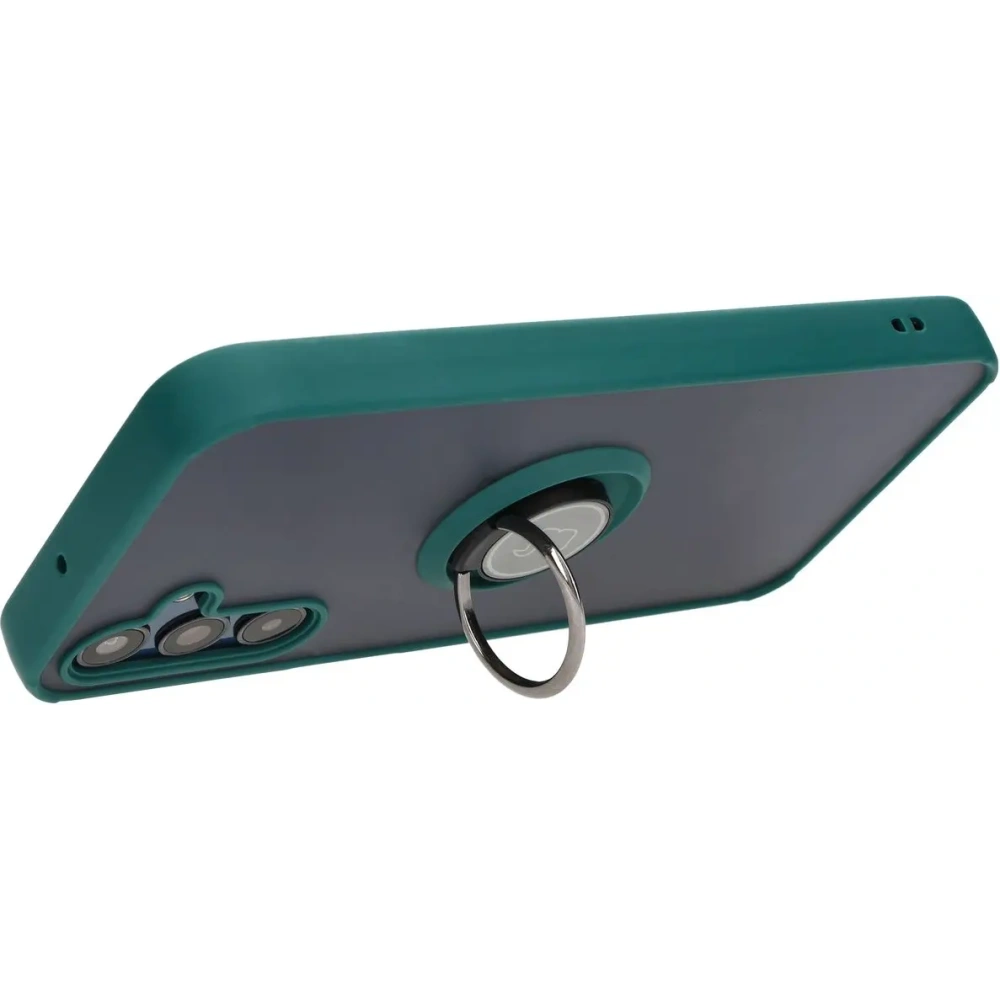 Hurtownia GSM - Bizon Case Hybrid Ring Samsung Galaxy M15 5G fumuriu cu un cadru verde închis - BIZ5578 - {ean13} - Hurt