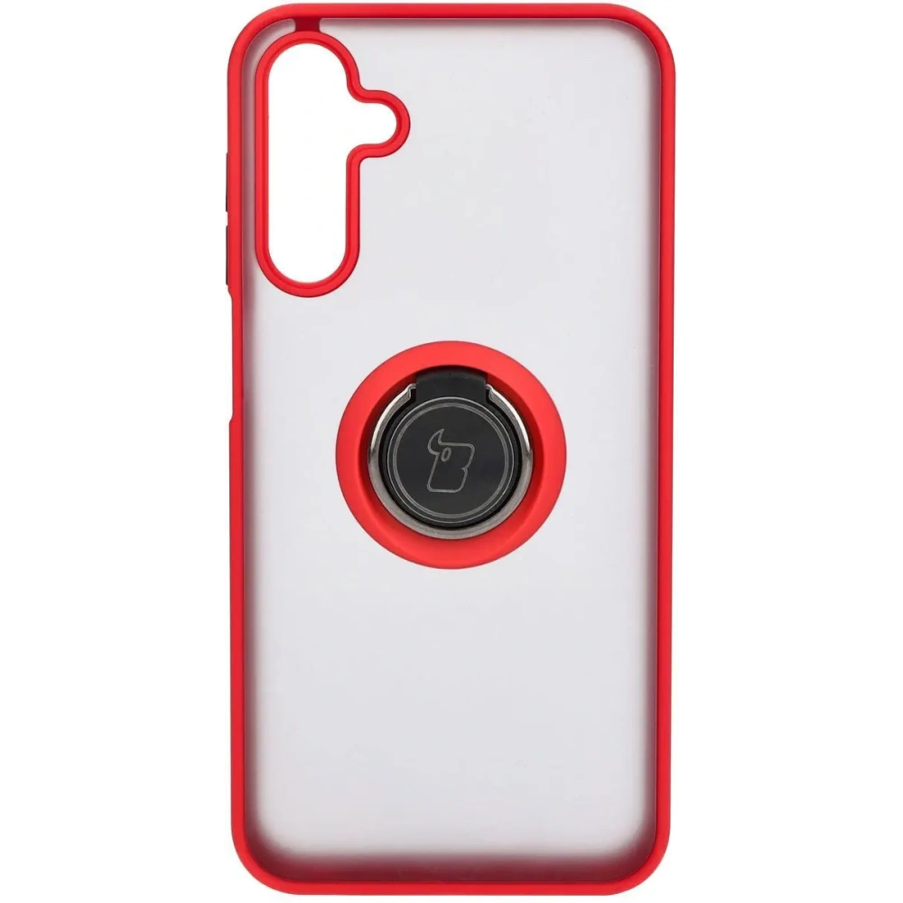 Hurtownia GSM - Bizon Case Hybrid Ring Samsung Galaxy M15 5G rauchig mit einem roten Rahmen - BIZ5008 - {ean13} - Hurt