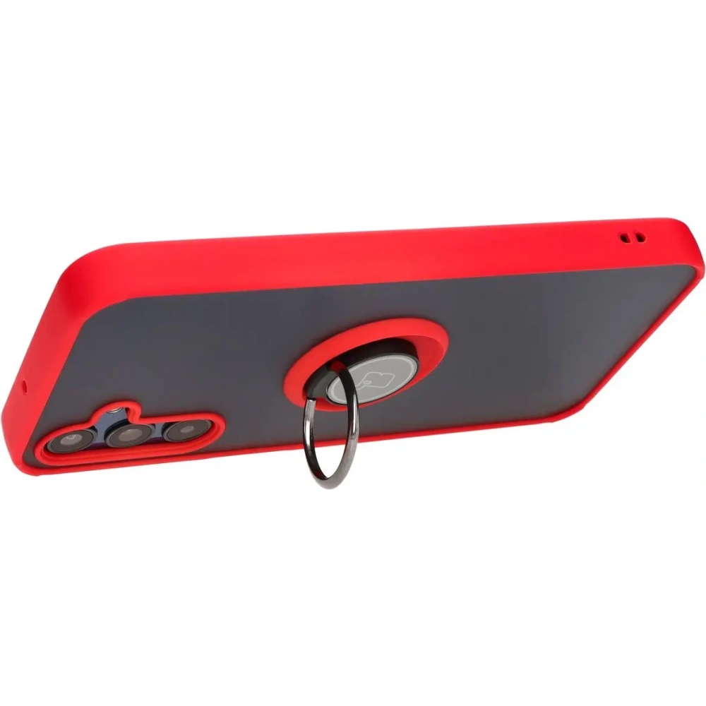 Hurtownia GSM - Bizon Case Hybrid Ring Samsung Galaxy M15 5G rauchig mit einem roten Rahmen - BIZ5008 - {ean13} - Hurt