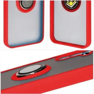 Wholesale Bizon Case Hybrid Ring Samsung Galaxy M15 5G smoky with a red frame - BIZ5008 - {ean13} - Hurt