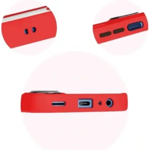Wholesale Bizon Case Hybrid Ring Samsung Galaxy M15 5G smoky with a red frame - BIZ5008 - {ean13} - Hurt