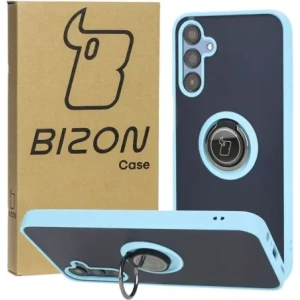 Hurtownia GSM - Bizon Case Hybrid Ring Samsung Galaxy M15 5G rauchig mit einem hellblauen Rahmen - BIZ5009 - {ean13} - Hurt
