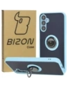 Bizon Case Hybrid Ring Samsung Galaxy M15 5G rauchig mit einem hellblauen Rahmen
