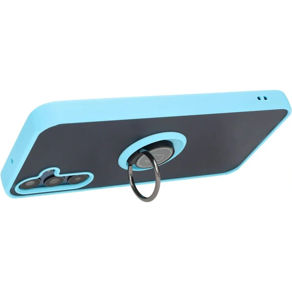 Hurtownia GSM - Bizon Case Hybrid Ring Samsung Galaxy M15 5G rauchig mit einem hellblauen Rahmen - BIZ5009 - {ean13} - Hurt