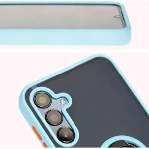 Hurtownia GSM - Bizon Case Hybrid Ring Samsung Galaxy M15 5G rauchig mit einem hellblauen Rahmen - BIZ5009 - {ean13} - Hurt