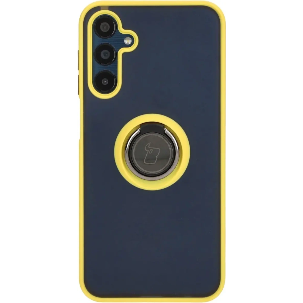 Hurtownia GSM - Bizon Case Hybrid Ring Samsung Galaxy M15 5G rauchig mit einem gelben Rahmen - BIZ5010 - {ean13} - Hurt