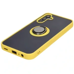 Hurtownia GSM - Bizon Case Hybrid Ring Samsung Galaxy M15 5G rauchig mit einem gelben Rahmen - BIZ5010 - {ean13} - Hurt
