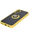 Hurtownia GSM - Bizon Case Hybrid Ring Samsung Galaxy M15 5G rauchig mit einem gelben Rahmen - BIZ5010 - {ean13} - Hurt