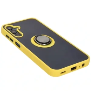 Hurtownia GSM - Bizon Case Hybrid Ring Samsung Galaxy M15 5G rauchig mit einem gelben Rahmen - BIZ5010 - {ean13} - Hurt