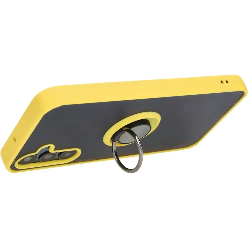 Hurtownia GSM - Bizon Case Hybrid Ring Samsung Galaxy M15 5G rauchig mit einem gelben Rahmen - BIZ5010 - {ean13} - Hurt